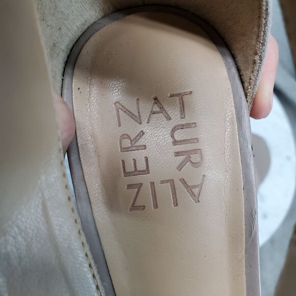 Naturalizer Shoes Womens Size 6 Brown Faux Leather Adele Cross Strap Sandals - Picture 2 of 10